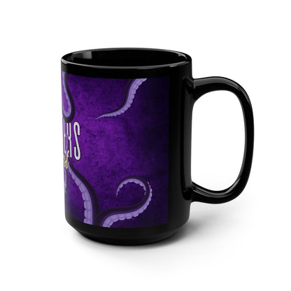 Monsters Do It Best - Tentacle Black Mug, 15oz